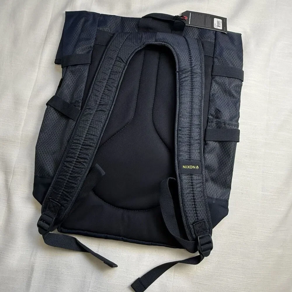 NIXON Swamis Rolltop Backpack In Navy New